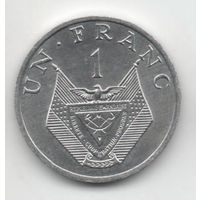 1 франк  1985 Руанда