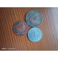 Великобритания 1 фартинг 1952, Малайзия 1 цент 2004, Мальта 2 цента 1976 -12