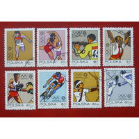 Польша. Спорт. ( 8 марок ) 1972 года.