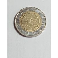 2 евро 2009 года . Франция . 10 лет Евросоюза 1999-2009