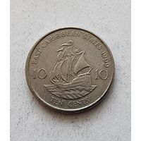 Восточные Карибы 10 центов, 1999