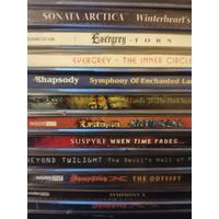 10pcs audio CDs Albums SYMPHONY X RHAPSODY EVERGREY UNITOPID SUSPURE 8р за диск