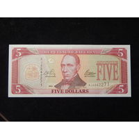 Либерия 5 долларов 2003г UNC