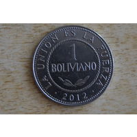 Боливия  1 боливиано 2012