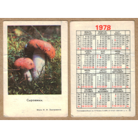 Календарь Сыроежки 1978