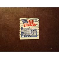 США 1992 г.Флаг над Белым домом ./36а/