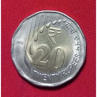 20 рупий 2021 год