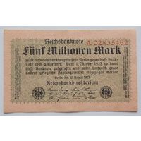 Германия 5 миллионов (5000000) марок 1923 20 августа