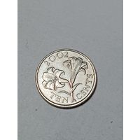 Бермуды 10 центов 2002 года .