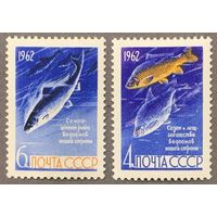 Марки СССР 1962г Рыбы (2645-2646)