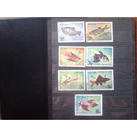 Вьетнам 1984 Аквариумные рыбки Полная серия без перф.