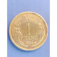 Франция 1 франк 1934 г. Третья Республика.