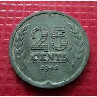Нидерланды 25 центов 1941 г. #30407