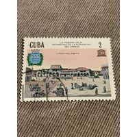 Куба 1985. ЮНЕСКО. Гавана. Площадь Viejo Siglo XVI. Марка из серии