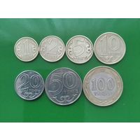Сборный лот монет Казахстана (7 штук). Красивые монеты!