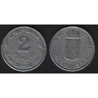Венгрия km522 2 пенго 1943 год km522.1 (0(pa(0 ТОРГ