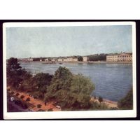1960 год Ленинград Панорама университетской набережной