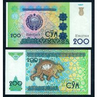 Узбекистан, 200 сум 1997 год. UNC