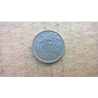 Тринидад и Тобаго 10 центов, 1990г. (D-32)