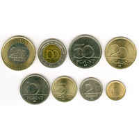 Венгрия Набор 8 монет 2007 - 2015 UNC
