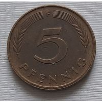 5 пфеннигов 1986 г. F. Германия