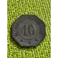 Нотгельды Пирмасенс 10 пфенниг 1917 г  ( монета 6 граней )
