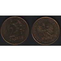 Польша y277 2 грош 2008 год (mw) (f0