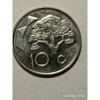 Намибия 10 центов 2012 года .