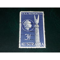 Австралия 1955 Елизавета II. Мемориал. Дружба с США