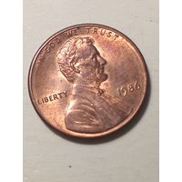 1 цент США 1986