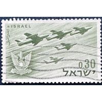 Израиль. 1962 год. 14 лет независимости, самолет.  Mi:IL 255. Гашеная.