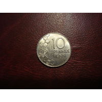 10 пенни 1990 год Финляндия