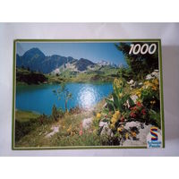 Пазл из Германии Пейзаж с озером и горами, 1000 фрагментов, Schmidt