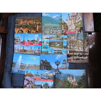 10 почтовых открыток, Германия (Берлин, Потсдам, Мюнстер, Бавария, Гайдельберг, Ротенбург