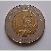 10 песо 2015 г. Доминиканская республика