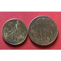 Эфиопия, 5 и 10 центов, магнитные