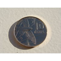Сейшельские острова.  10 центов 2016 года  UC#6