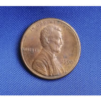 1 цент 1990 США #03