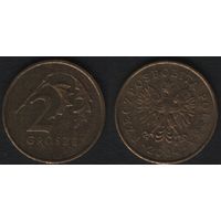 Польша y277 2 грош 2004 год (mw) (f0