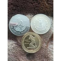 Набор монеты жетоны