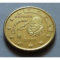 10 евроцентов, Испания 2001 г.