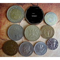 Монеты Африки. 9 монет - 9 стран. 1959 - 2017 г.