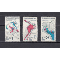 Спорт. Олимпийские игры. Чехословакия. 1980. 3 марки. Michel N 2544-2546 (2.6 е)