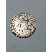 Барбадос 25 центов 1978 года