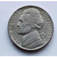 США 5 центов 1989 г. Р