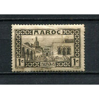Французский протекторат  - Марокко - 1933 - Архтектура 1С - (есть тонкое место и надрыв) - [Mi.93] - 1 марка. MH.  (Лот 81EH)-T5P15