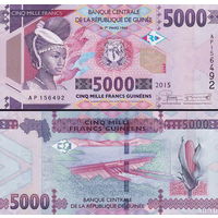 Гвинея 5000 франков 2022 год UNC