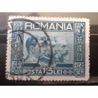 Румыния 1931 Румынские короли, одиночка, по краям гербы румынских провинций