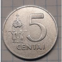 Литва 5 центов 1991г. km87