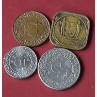 Суринам 4 монеты
